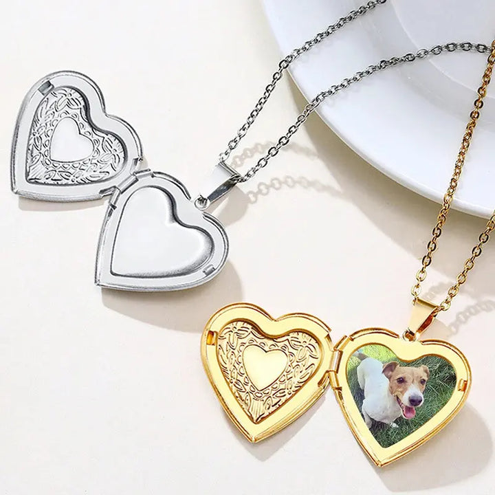 Collier Pendentif Coeur Photo