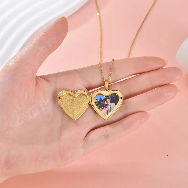 Collier Pendentif Coeur Photo
