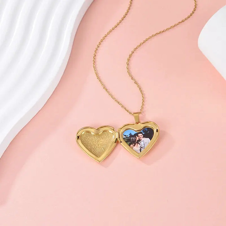 Collier Pendentif Coeur Photo