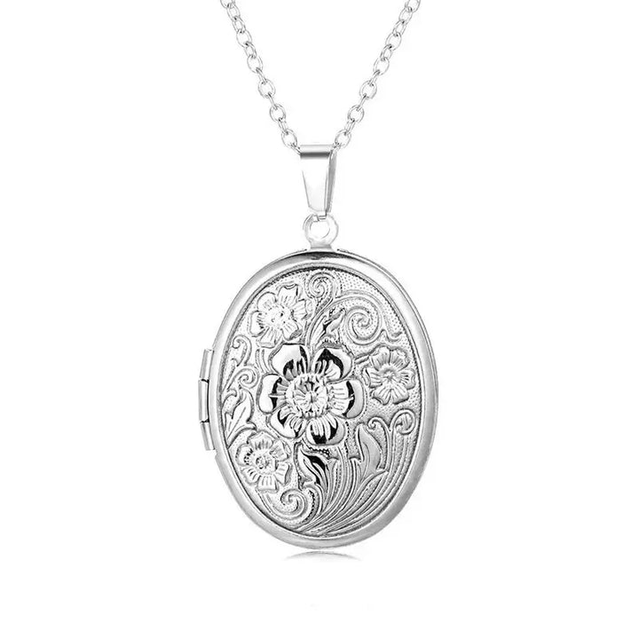 Collier Pendentif Rond Personnalisé Argent