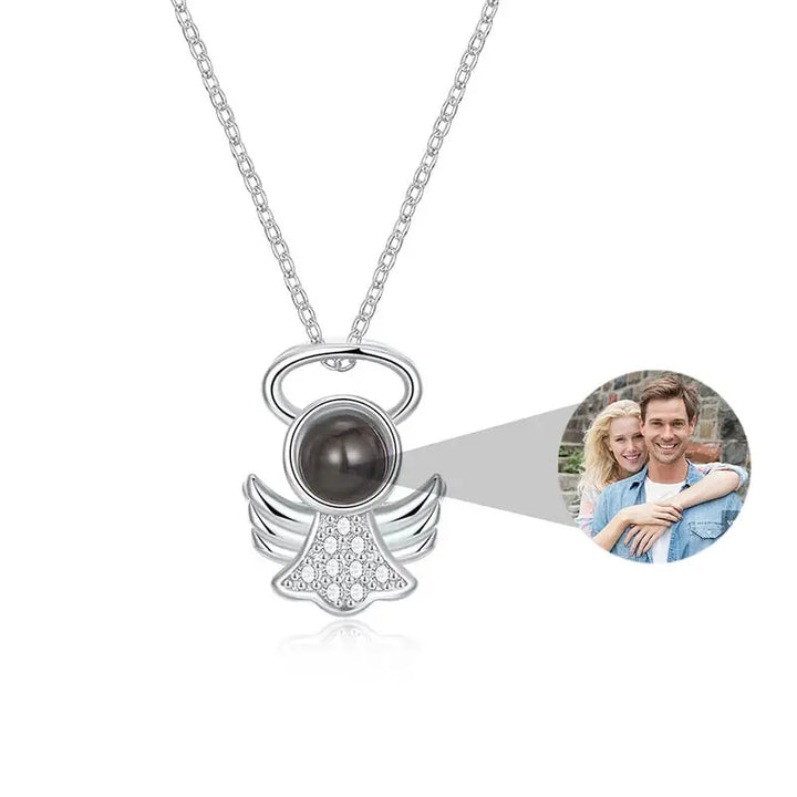 Collier Personnalisé Ange Argent
