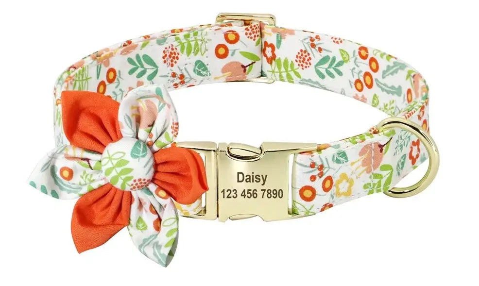 Collier Personnalisé Animaux Orange