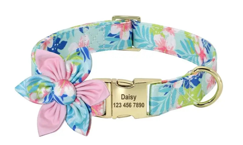 Collier Personnalisé Animaux Rose et beu