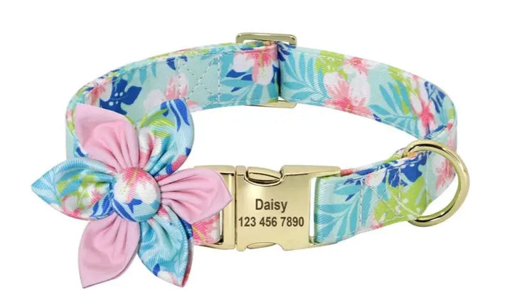 Collier Personnalisé Animaux Rose et beu