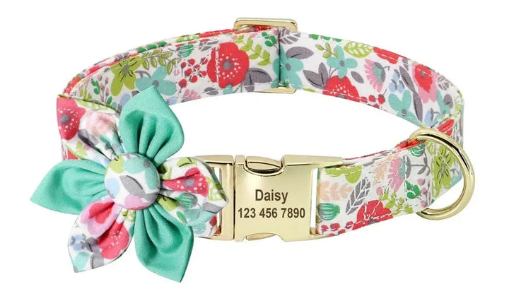Collier Personnalisé Animaux Vert et rose