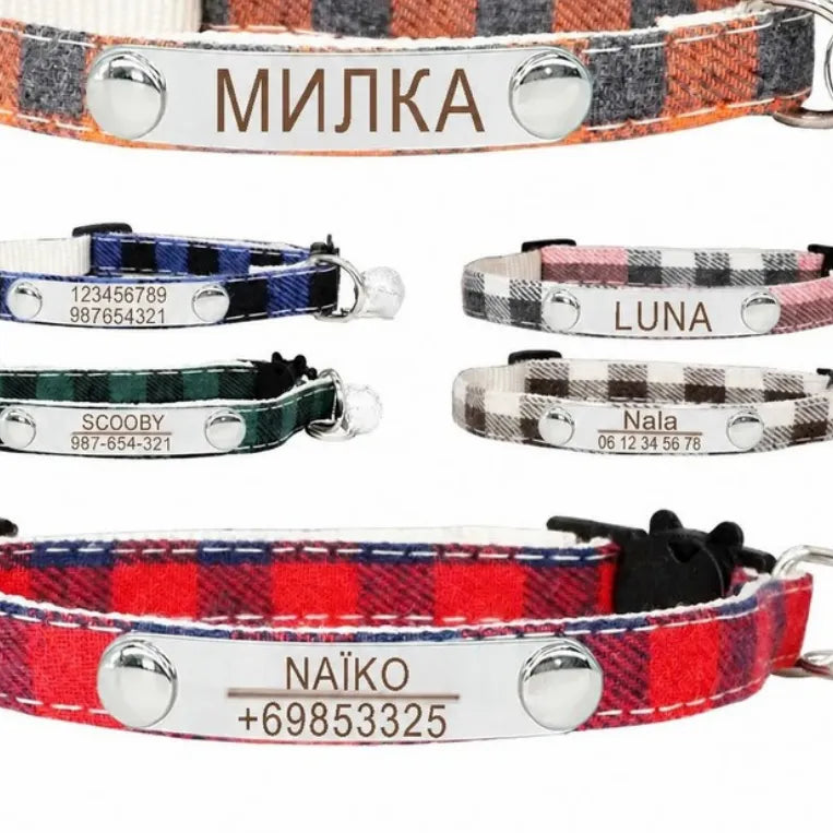 Collier Personnalisé pour Chat