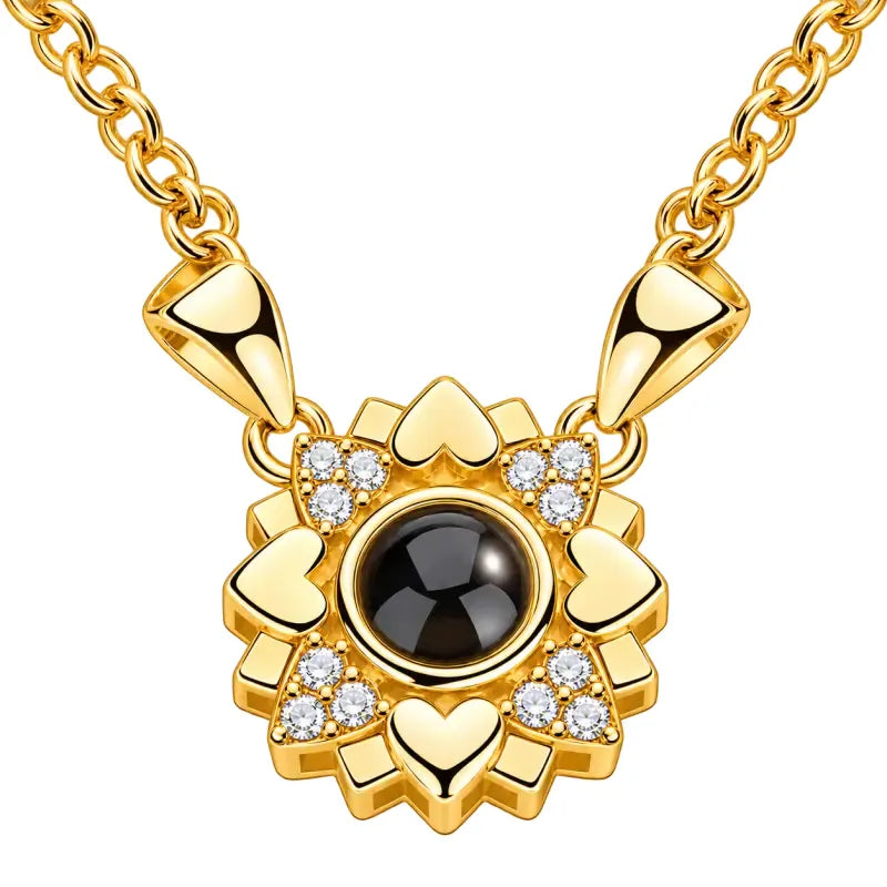 Collier Photo Personnalisable Or