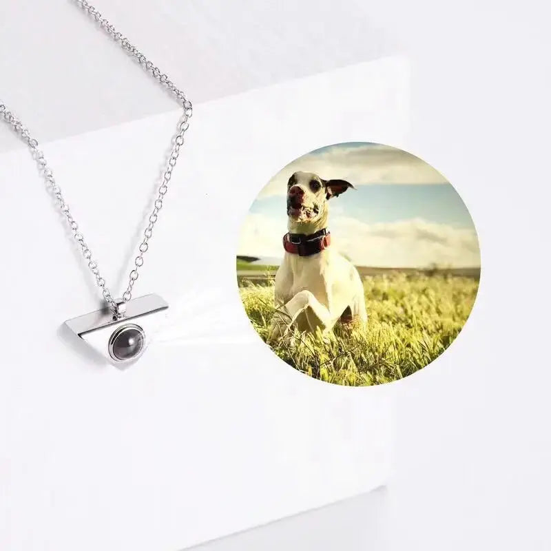 Collier Projection avec Photo Argent