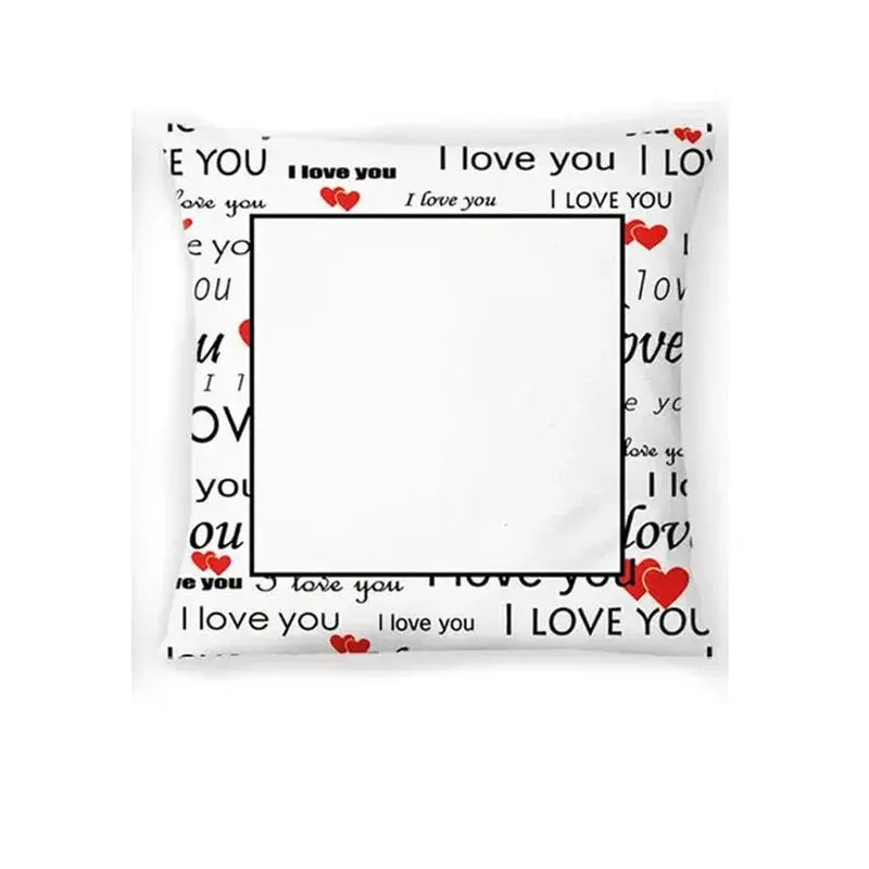 Coussin Personnalisé Amour Blanc