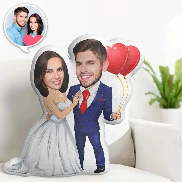 Coussin Personnalisé Couple Cœur