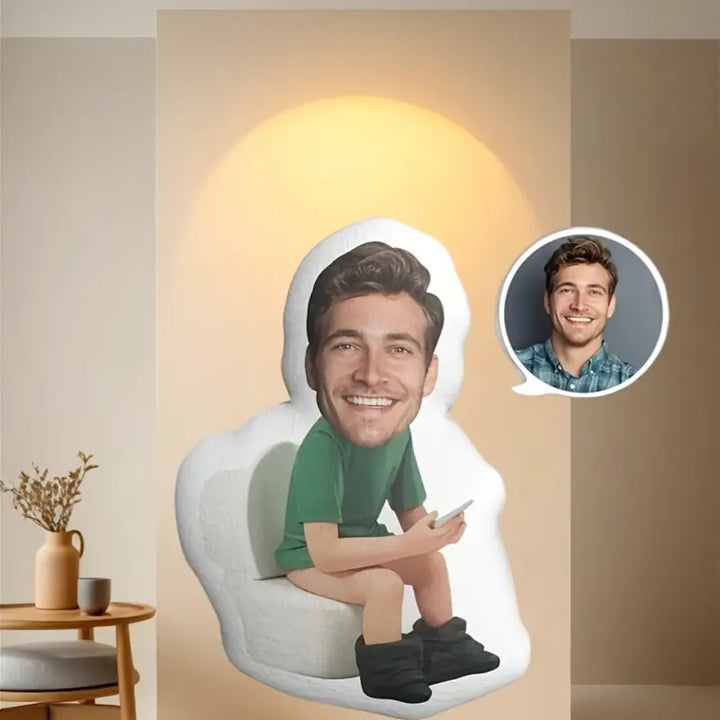 Coussin Personnalisé Toilette