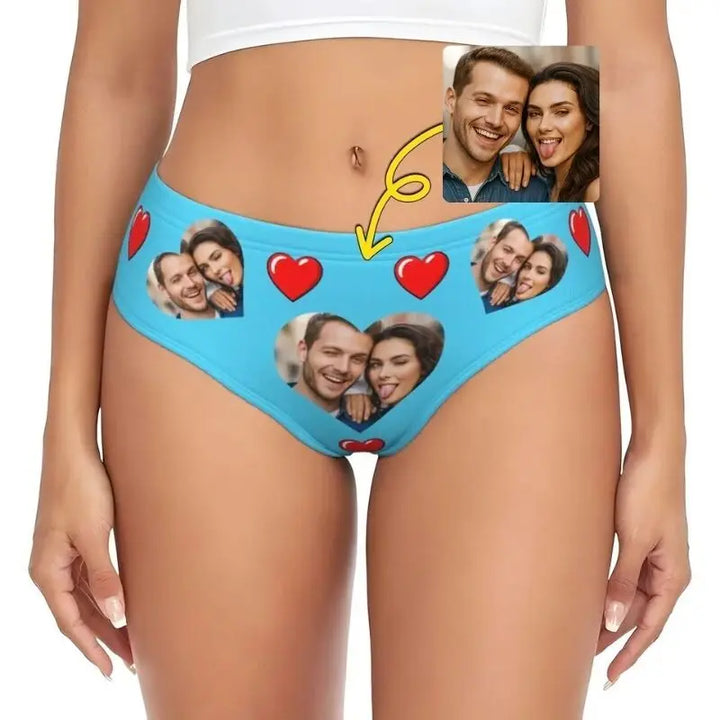 Culotte Personnalisée Photo Bleu Ciel
