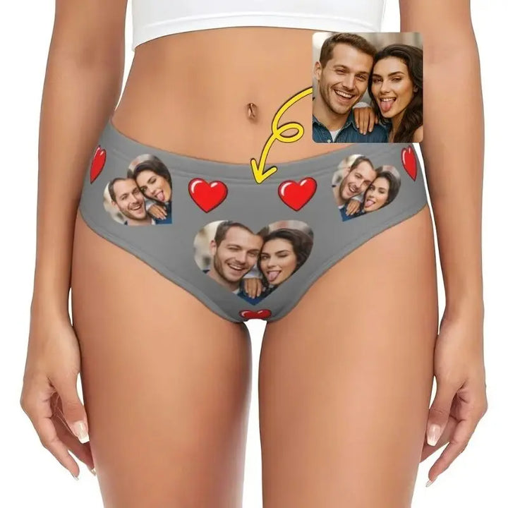 Culotte Personnalisée Photo Gris