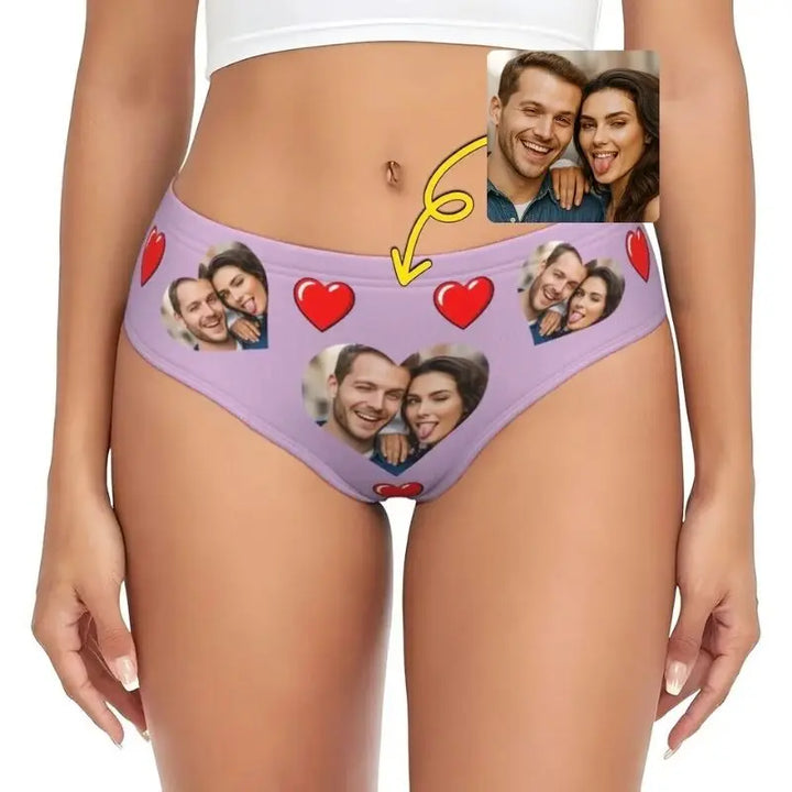 Culotte Personnalisée Photo Pourpre