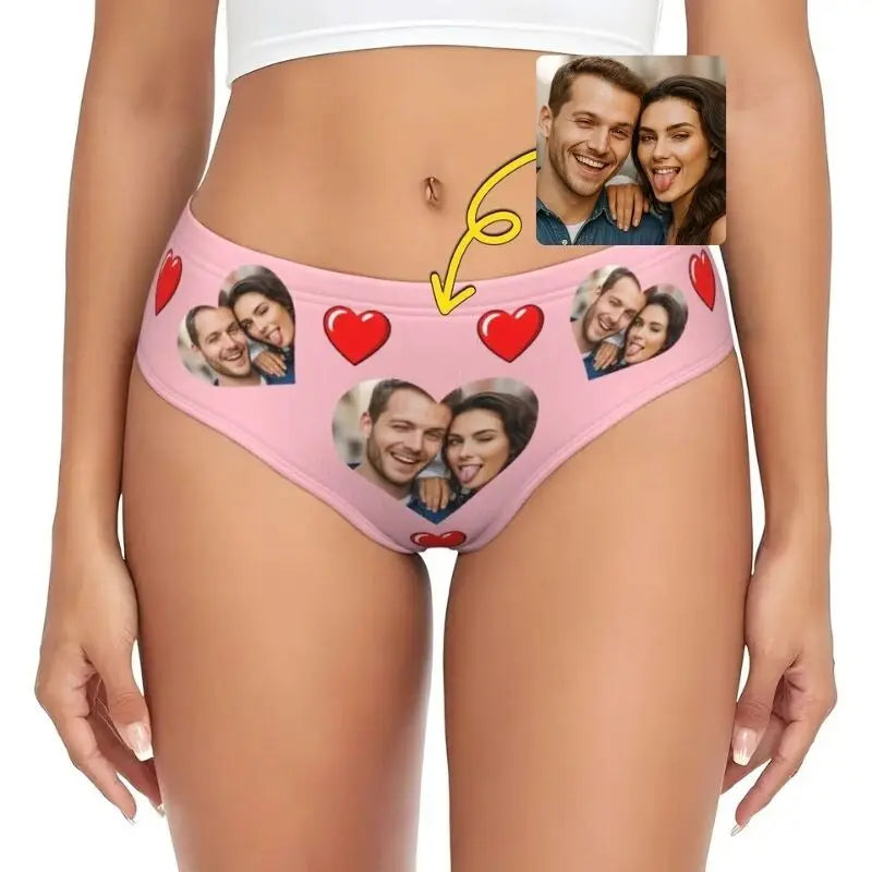 Culotte Personnalisée Photo Rose