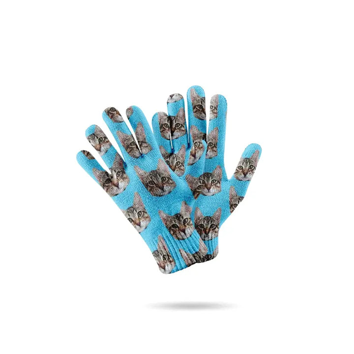 Gants Personnalisés Bleu