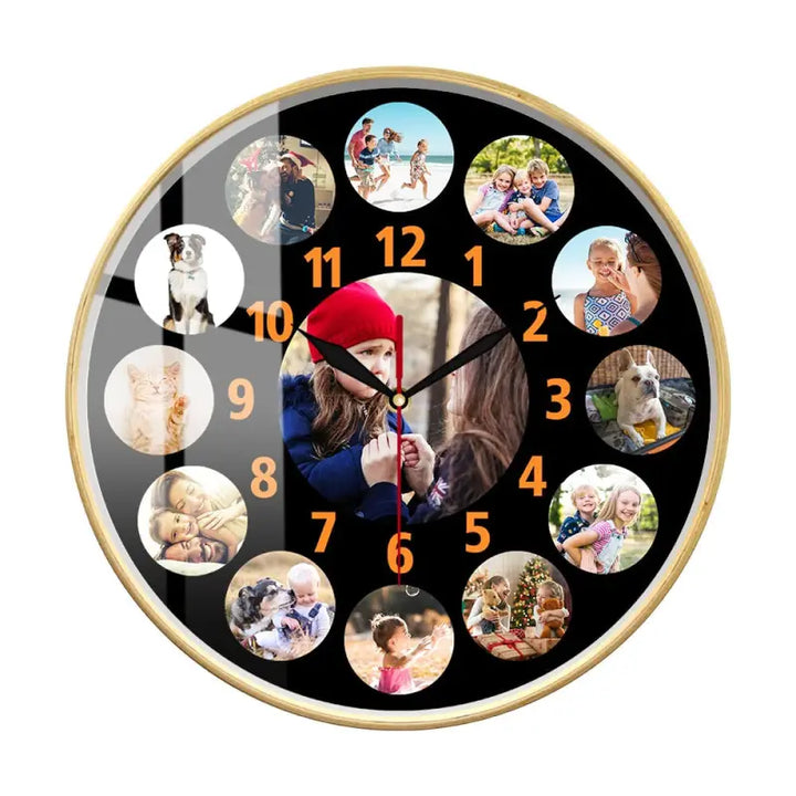Horloge avec Photo Personnalisée Avec