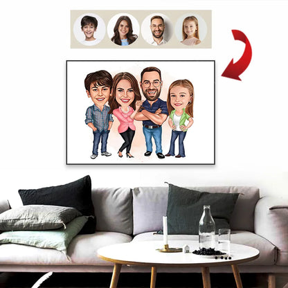 Illustration Famille Personnalisée