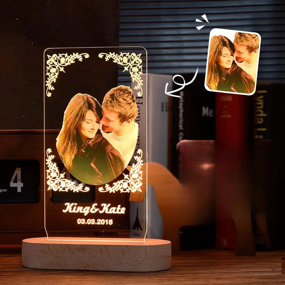Lampe Instagram 3D Personnalisable Avec Nom - Veilleuse 16 Couleurs Ambiance Lumineuse