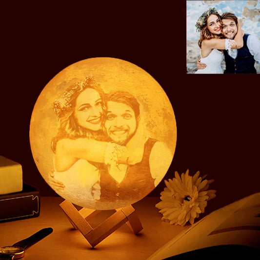 Veeki Lampe personnalisée avec 8 photos Lampe de nuit personnalisée pour  maman Nom de famille Lampe pour la fête des mères Lumières LED pour chambre  à coucher (famille)