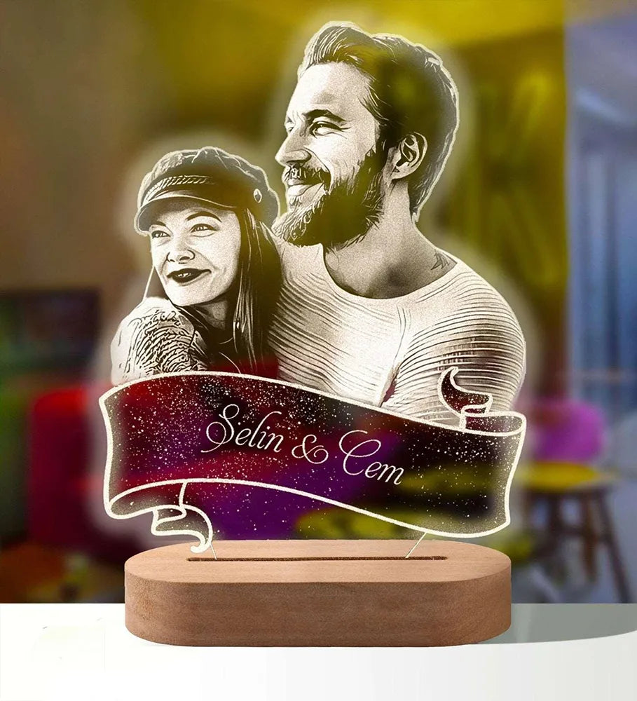 Lampe Personnalisée Prénom 7 couleurs