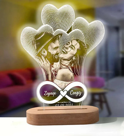 Lampe 3D Personnalisée Photo - Celekado