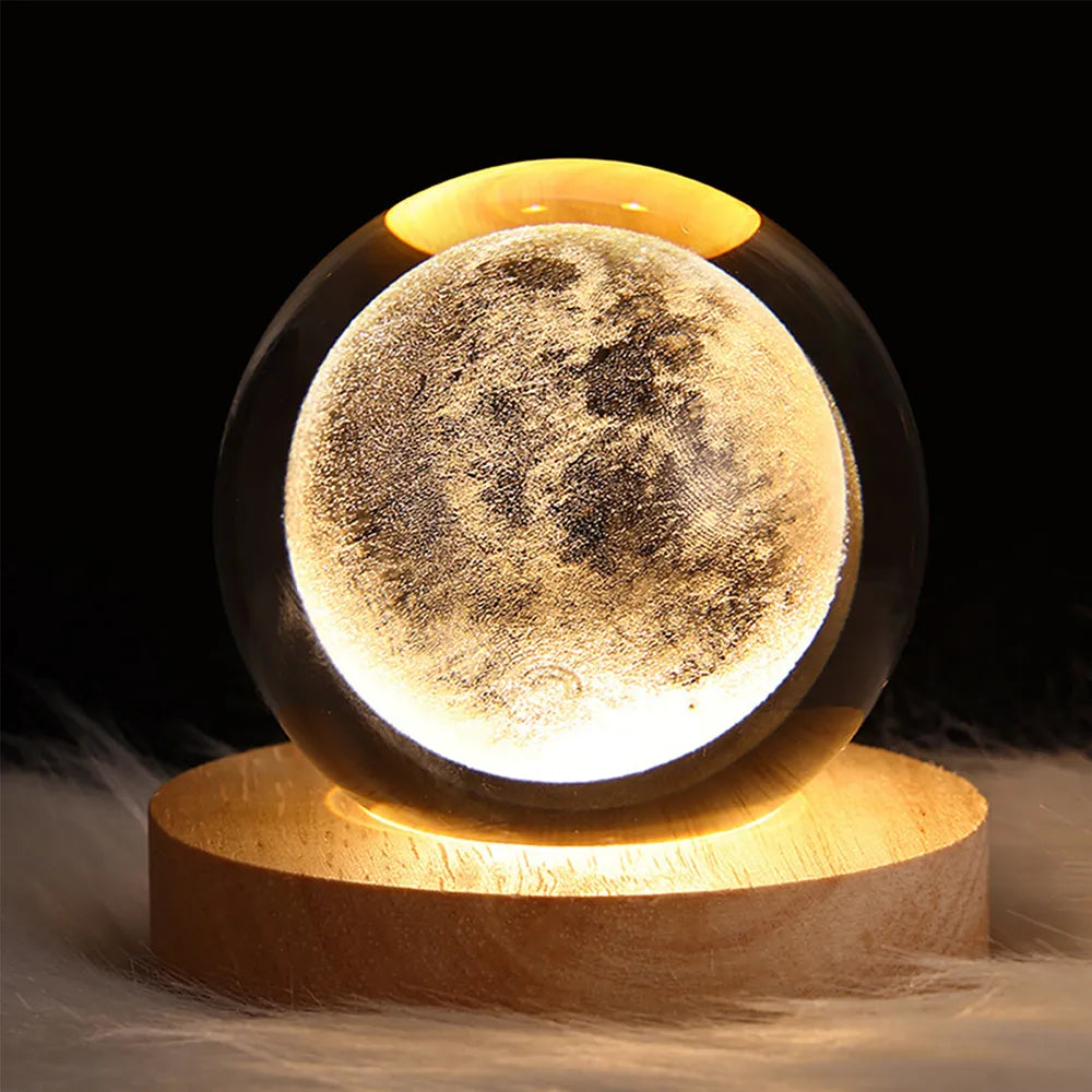 Lampe Système Solaire Lune