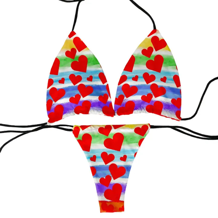 Maillot de Bain Femme Personnalisé Arc-en-ciel