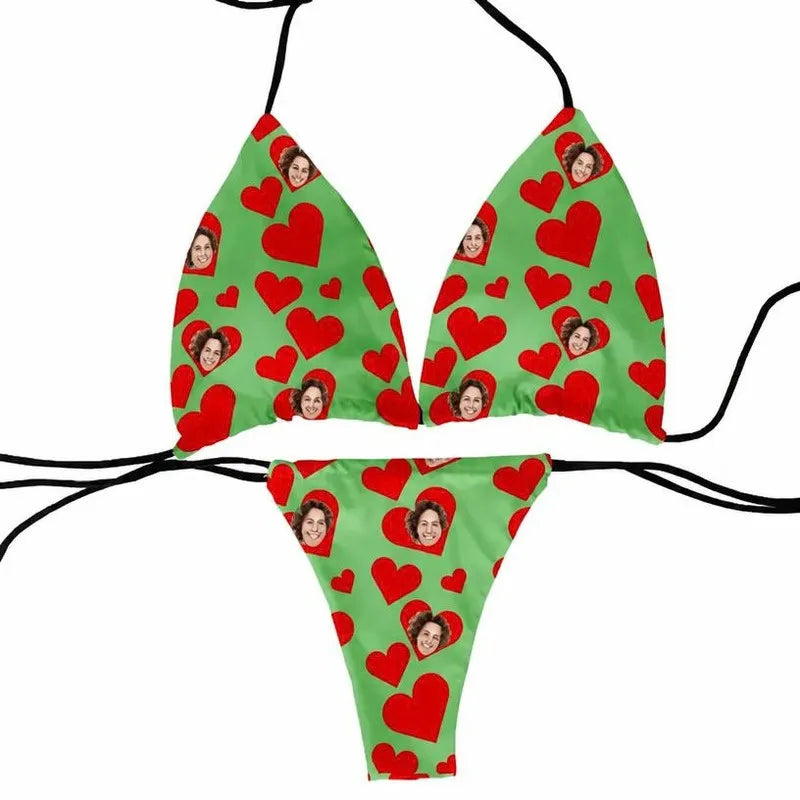 Maillot de Bain Femme Personnalisé Vert