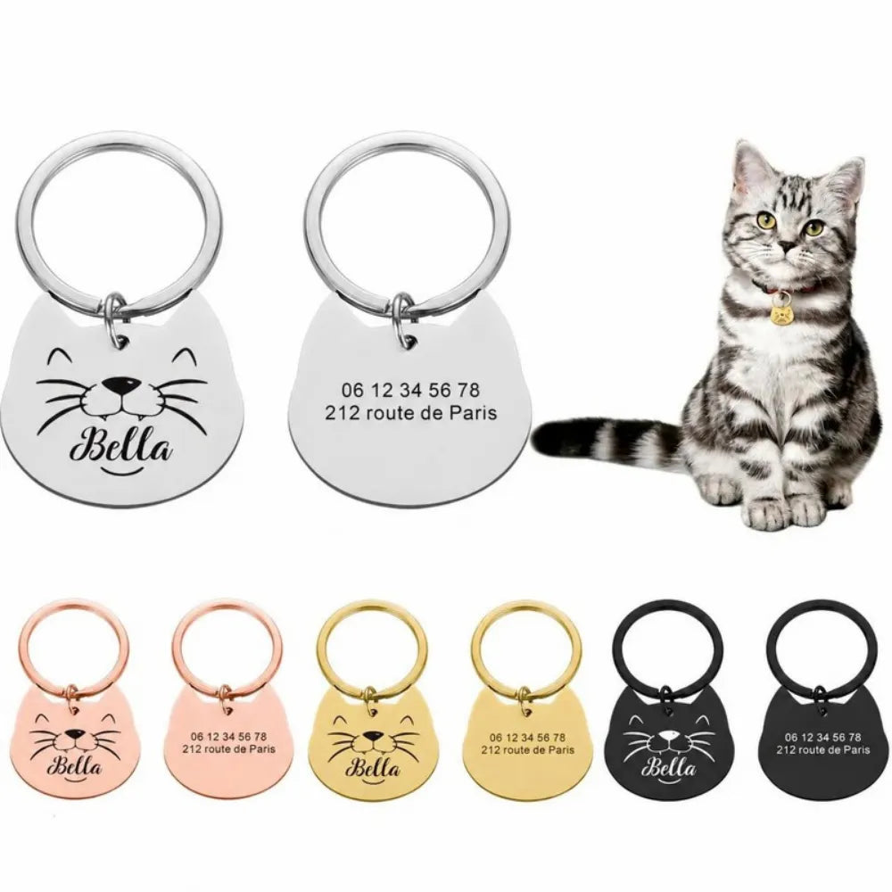 Médaille Chat Gravée