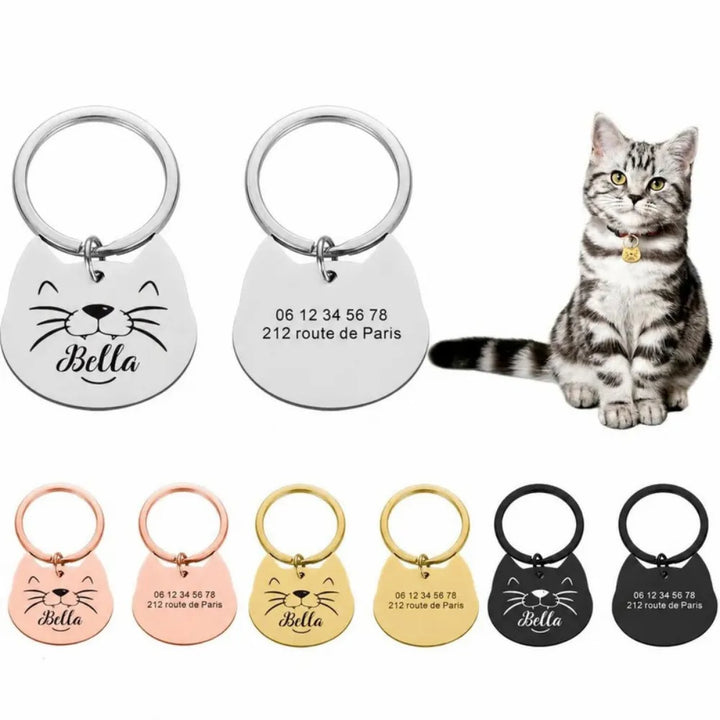 Médaille Chat Gravée