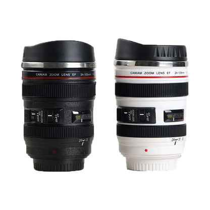 Mug en forme d'Objectif d'Appareil Photo - Blanc