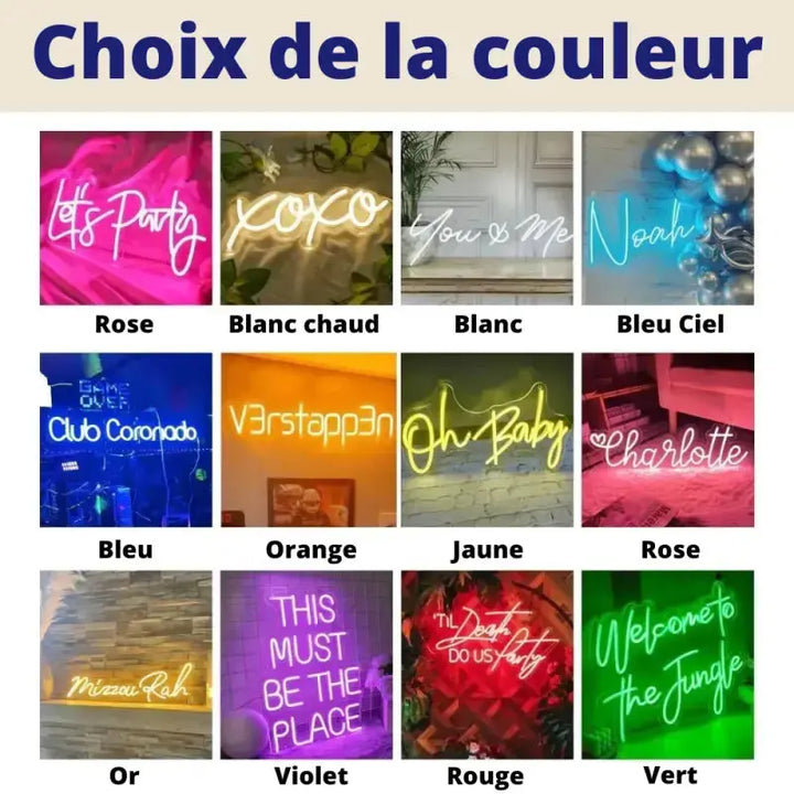 Néon Personnalisable