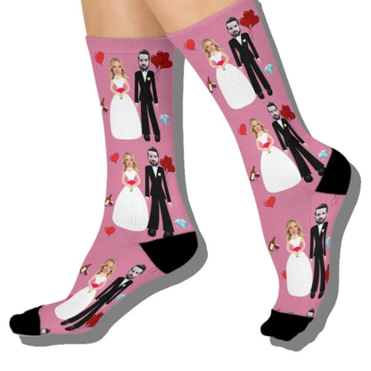 Paire de Chaussettes Couple et Mariage