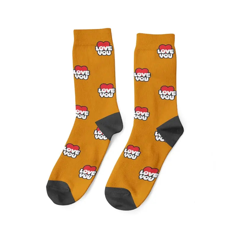 Paire de Chaussettes Personnalisées Marron