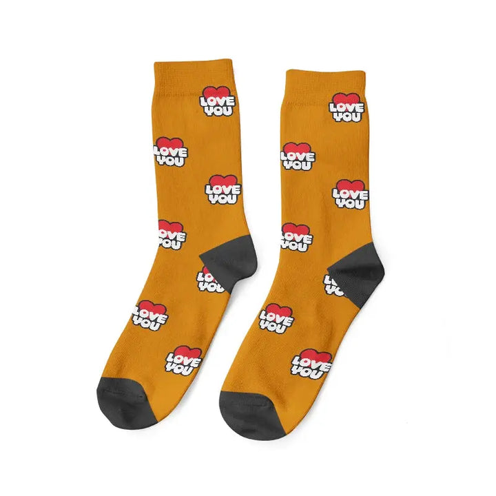 Paire de Chaussettes Personnalisées Marron