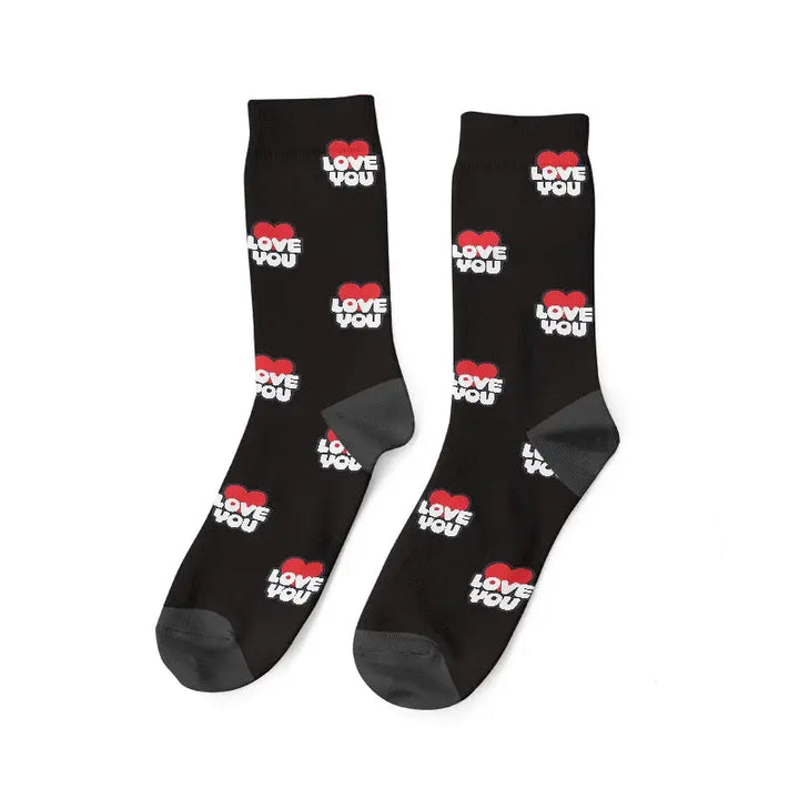 Paire de Chaussettes Personnalisées Noir