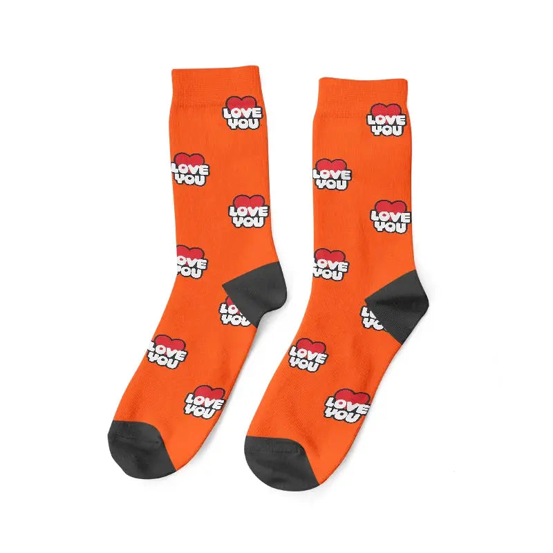 Paire de Chaussettes Personnalisées Orange