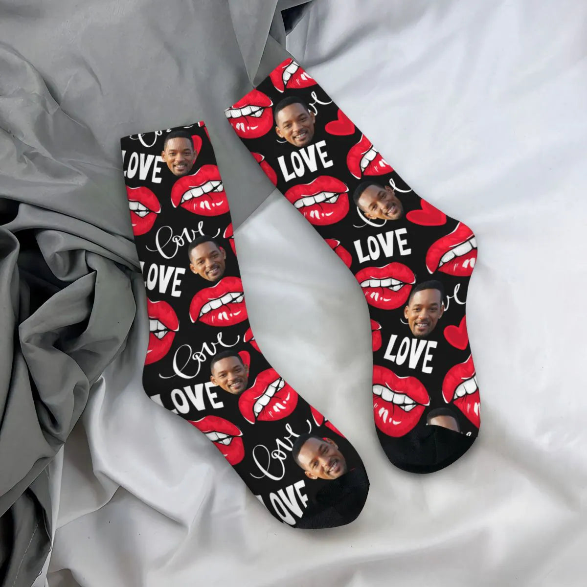 Paire de Chaussettes Personnalisée Saint Valentin