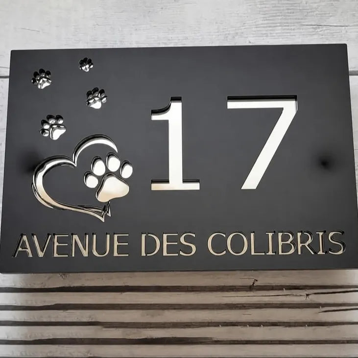 Plaque Chiffre Maison