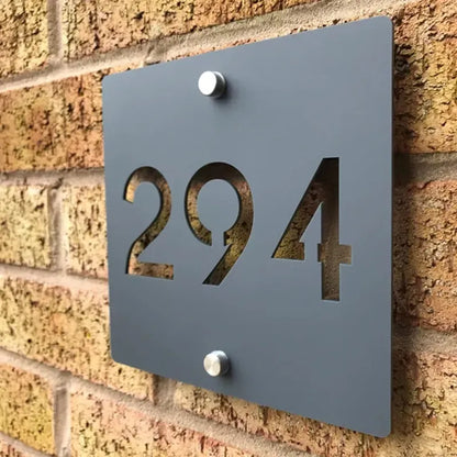 Plaque Numéro de Maison Personnalisée - Vide