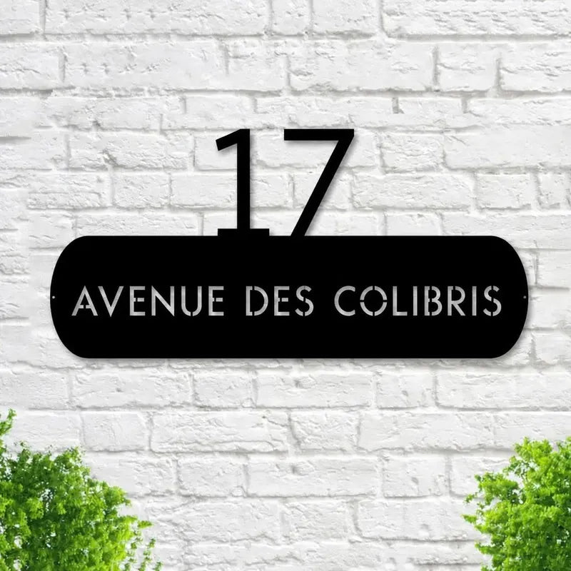 Plaque Numéro de Rue Originale