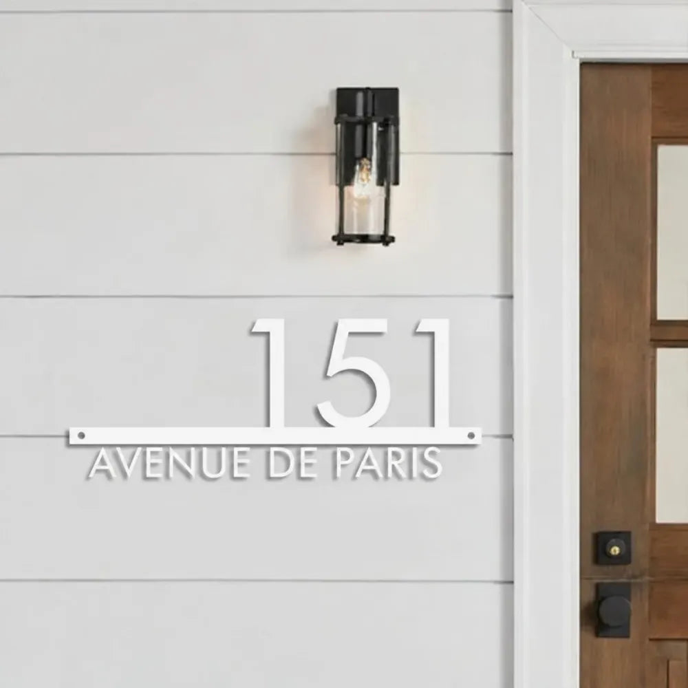 Plaque Numéro Maison Moderne