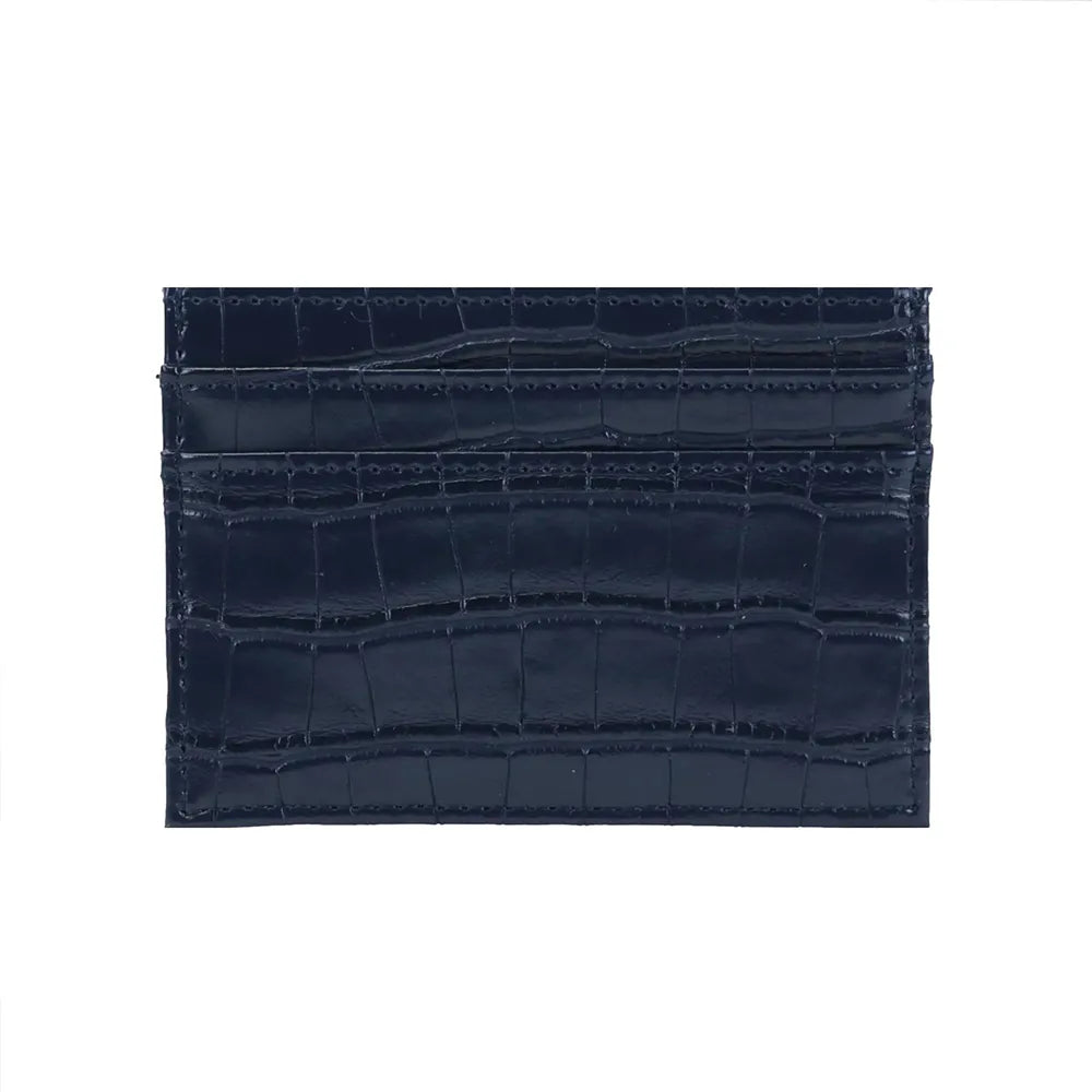 Porte-cartes en cuir de crocodile - Fabriqués à la main par Porte-cartes en cuir de crocodile - Fabriqués à la main par