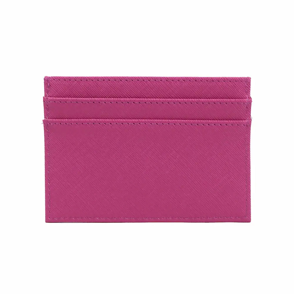 Porte Carte Personnalisé Rose Pétant Classique