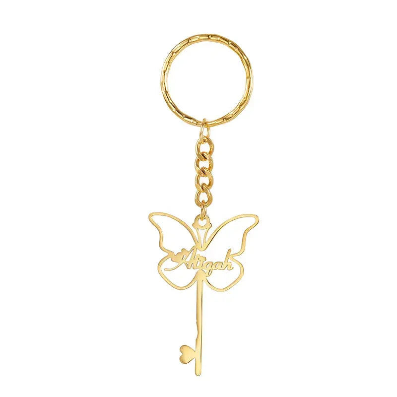 Porte Clé avec Prénom Or