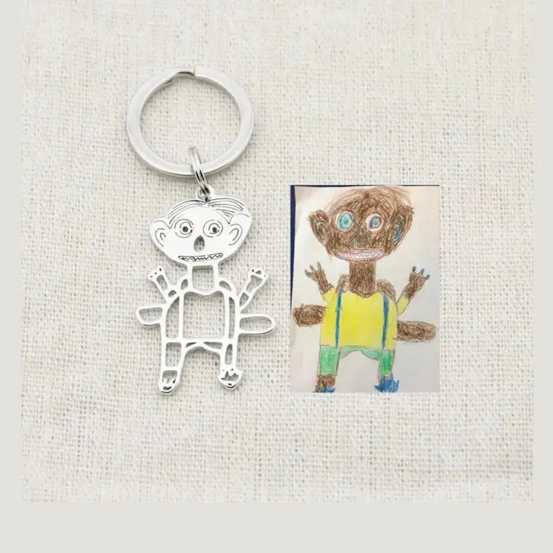 Porte Clé Dessin Personnalisé