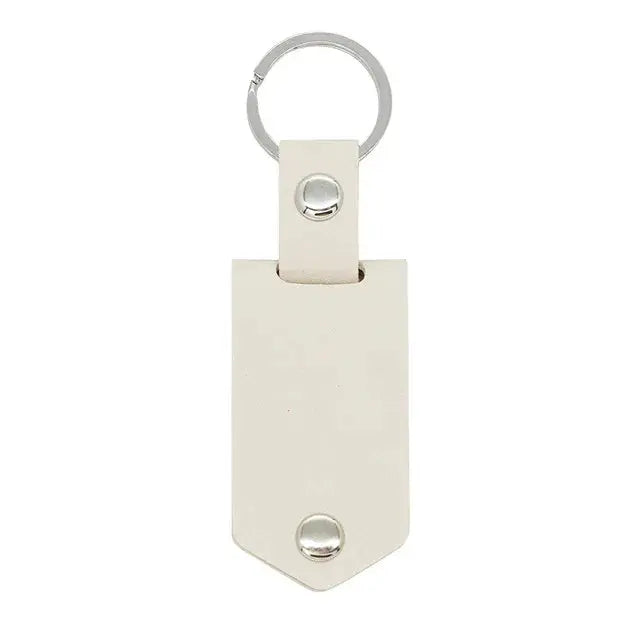 Porte Clé Personnalisé Cuir Beige