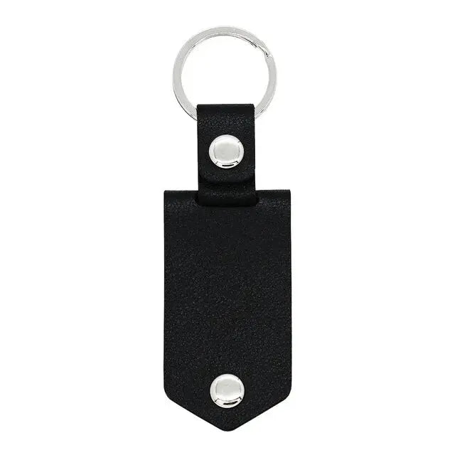 Porte Clé Personnalisé Cuir Noir