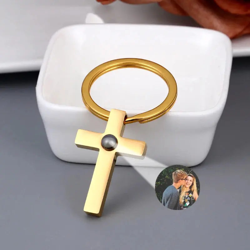 Porte Clé Religieux Personnalisé Or